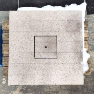 Duschgolv i natursten, 97x97 cm